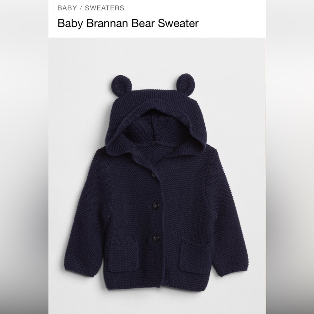 Baby Gap Brannan Bear sweater 3-6m
